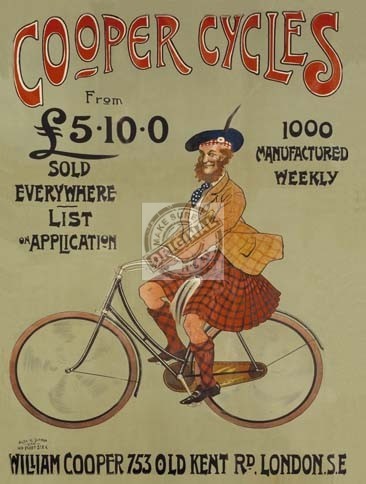 coopers cycles sign